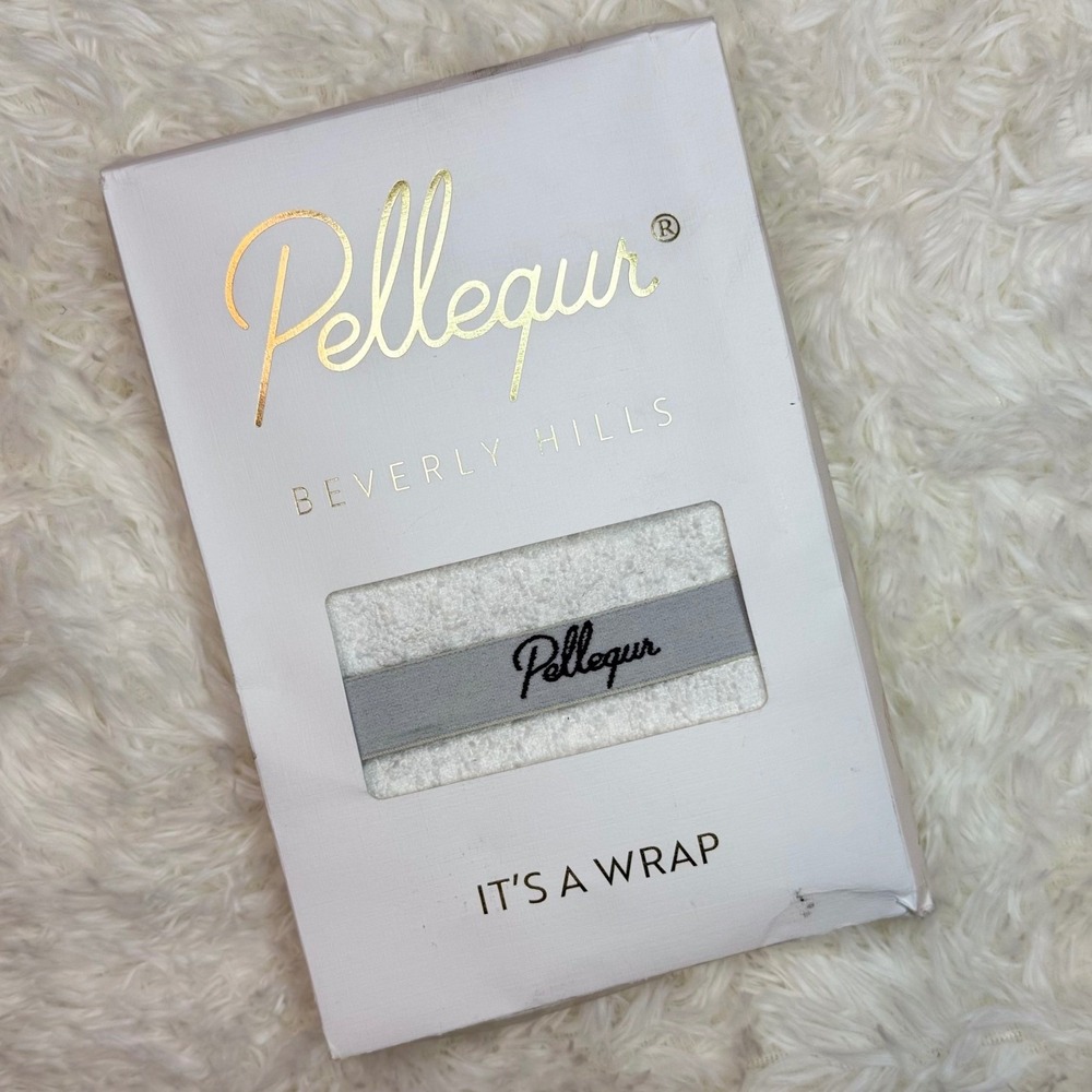 Pellequr Hair Wrap Towel - Absorbent, Quick‎ Dry, Elastic Band, Beverly Hills